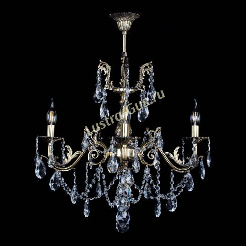 Люстра бронзовая Кассандра №3 журавлик в Новокузнецке Гусь Хрустальный