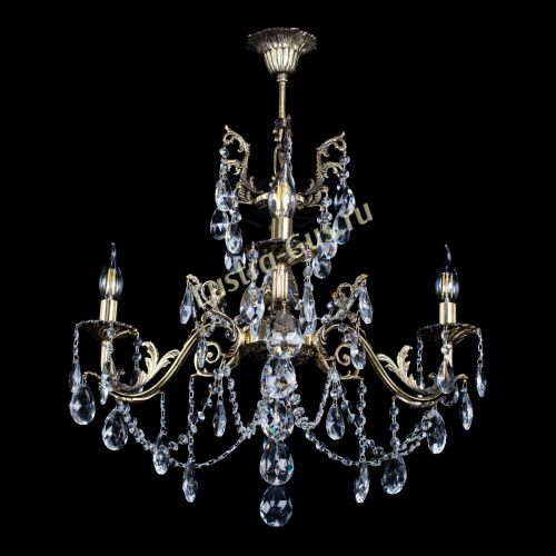 Люстра бронзовая Кассандра №3 журавлик в Новокузнецке Гусь Хрустальный