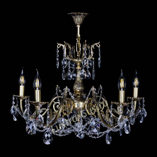 Бронзовая люстра Кассандра №5 баден в Новокузнецке Гусь Хрустальный