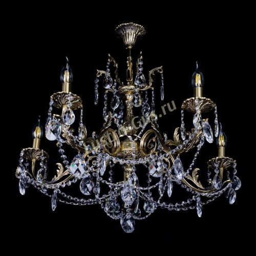 Бронзовая люстра Кассандра №5 баден в Новокузнецке Гусь Хрустальный