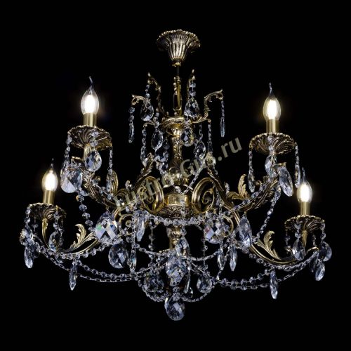 Бронзовая люстра Кассандра №5 баден в Новокузнецке Гусь Хрустальный