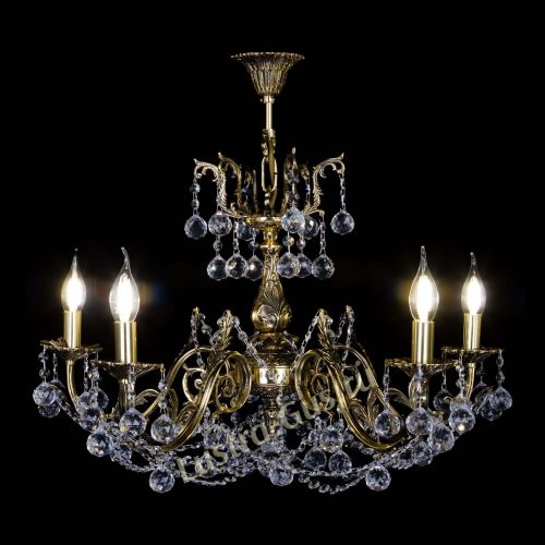 Бронзовая люстра Кассандра №5 шар в Новокузнецке Гусь Хрустальный