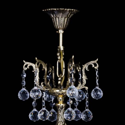 Бронзовая люстра Кассандра №5 шар в Новокузнецке Гусь Хрустальный