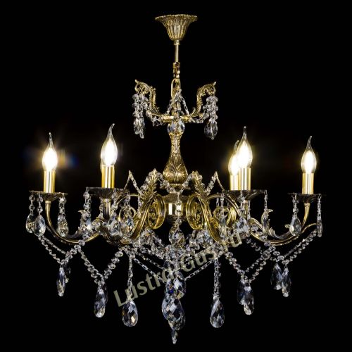 Бронзовая люстра Кассандра №6/2 баден в Новокузнецке Гусь Хрустальный