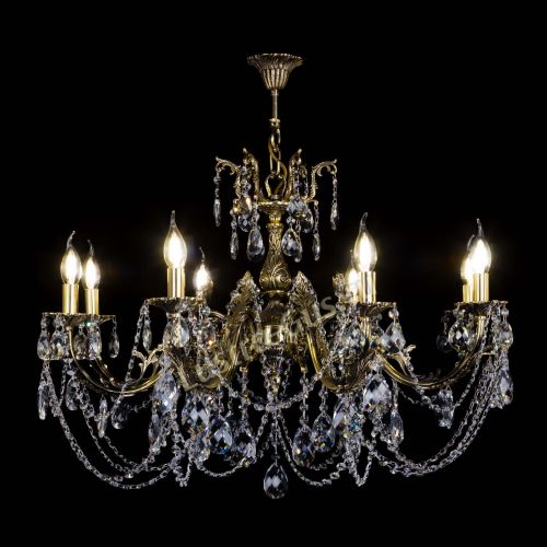 Бронзовая люстра Кассандра №8 баден в Новокузнецке Гусь Хрустальный