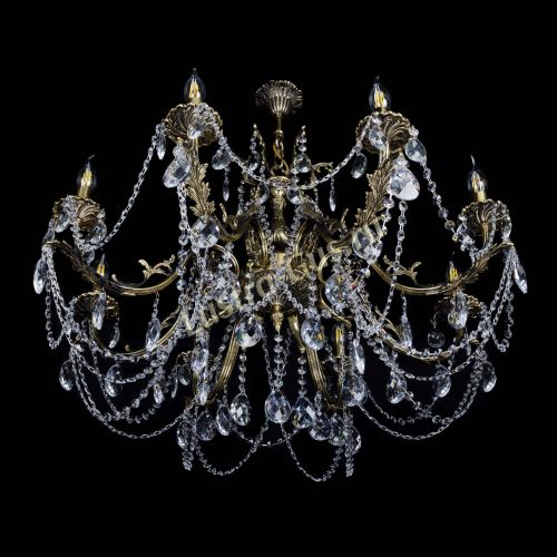 Бронзовая люстра Кассандра №8 баден в Новокузнецке Гусь Хрустальный