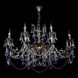 Бронзовая люстра Кассандра №8 удлиненная с конусами в Новокузнецке