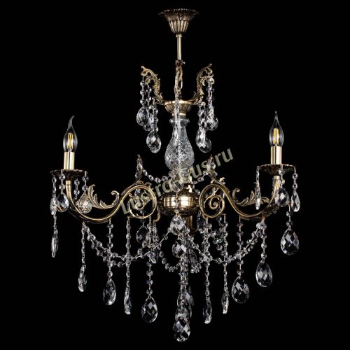 Люстра бронзовая Кассандра Алфея №3/1 баден в Новокузнецке Гусь Хрустальный