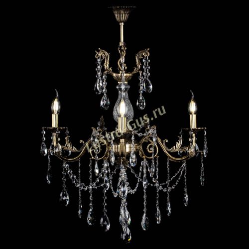 Люстра бронзовая Кассандра Алфея №3/1 журавлик в Новокузнецке Гусь Хрустальный