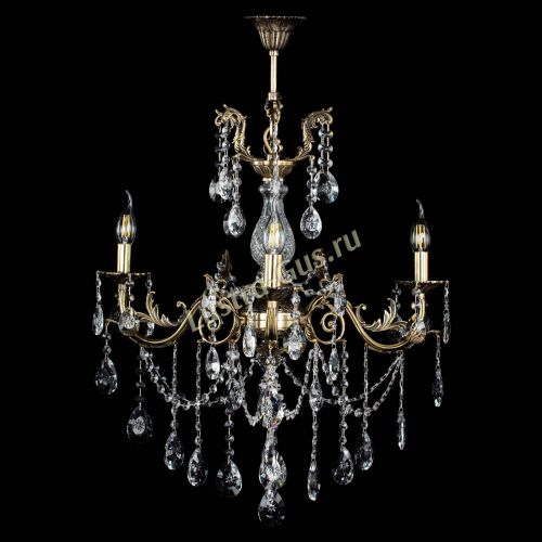 Люстра бронзовая Кассандра Алфея №3/1 звездочка в Новокузнецке Гусь Хрустальный