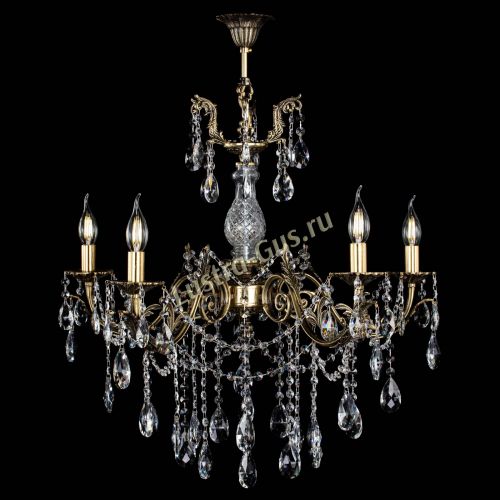 Люстра бронзовая Кассандра Алфея №5/1 журавлик в Новокузнецке Гусь Хрустальный