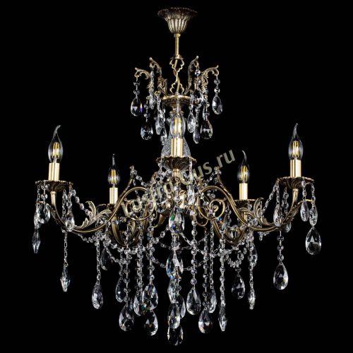 Люстра бронзовая Кассандра Алфея №5/1 журавлик в Новокузнецке Гусь Хрустальный