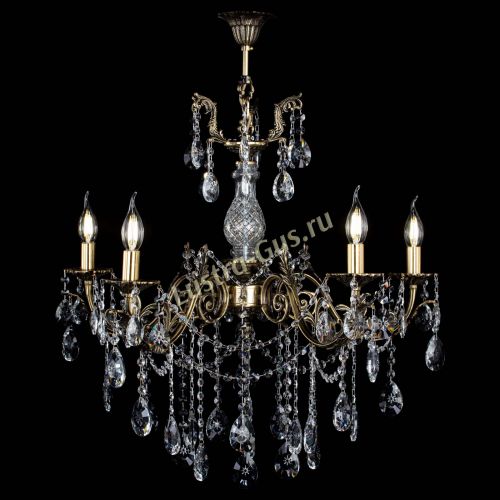 Люстра бронзовая Кассандра Алфея №5/1 звездочка в Новокузнецке Гусь Хрустальный