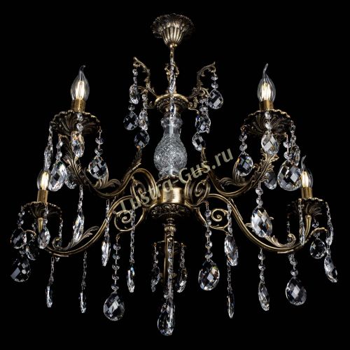 Люстра бронзовая Кассандра Алфея №5/2 баден в Новокузнецке Гусь Хрустальный