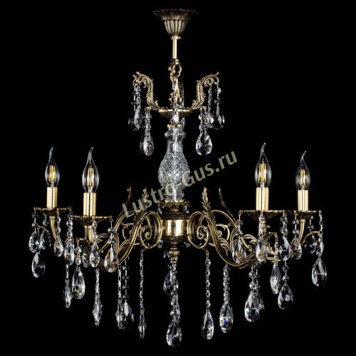 Люстра бронзовая Кассандра Алфея №5/2 журавлик в Новокузнецке Гусь Хрустальный