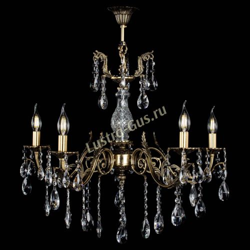 Люстра бронзовая Кассандра Алфея №5/2 журавлик в Новокузнецке Гусь Хрустальный