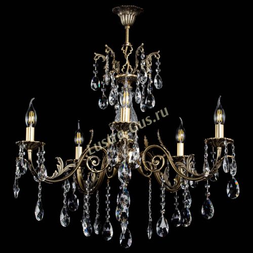 Люстра бронзовая Кассандра Алфея №5/2 журавлик в Новокузнецке Гусь Хрустальный