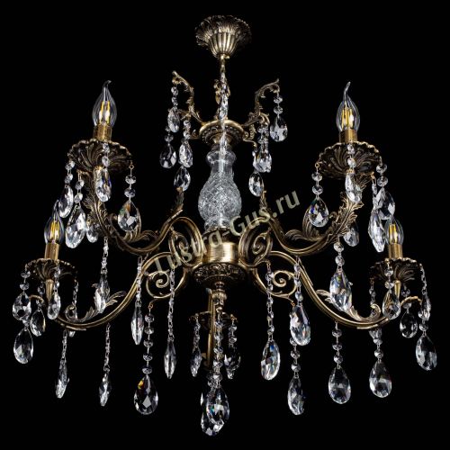 Люстра бронзовая Кассандра Алфея №5/2 журавлик в Новокузнецке Гусь Хрустальный