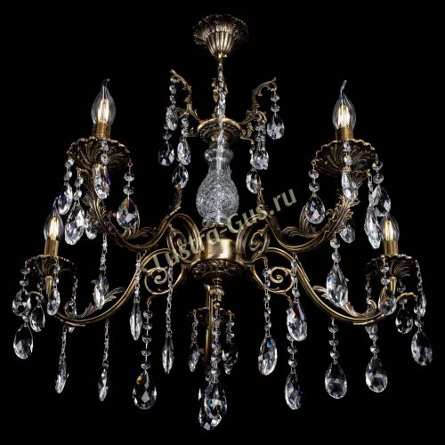 Люстра бронзовая Кассандра Алфея №5/2 журавлик в Новокузнецке Гусь Хрустальный