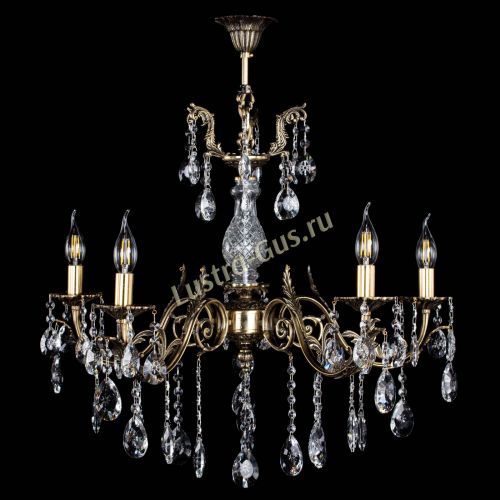 Люстра бронзовая Кассандра Алфея №5/2 звездочка в Новокузнецке Гусь Хрустальный