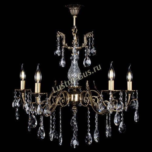 Люстра бронзовая Кассандра Алфея №5/2 звездочка в Новокузнецке Гусь Хрустальный