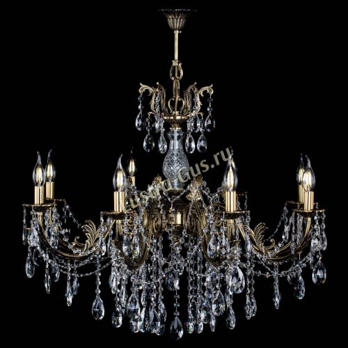 Люстра бронзовая Кассандра Алфея №8/1 журавлик в Новокузнецке Гусь Хрустальный