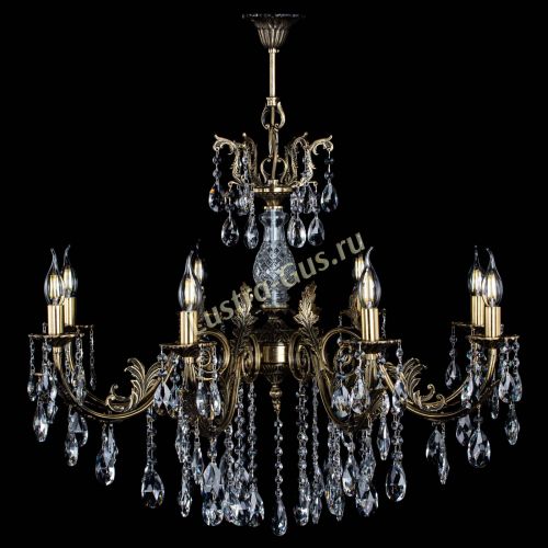 Люстра бронзовая Кассандра Алфея №8/2 журавлик в Новокузнецке Гусь Хрустальный