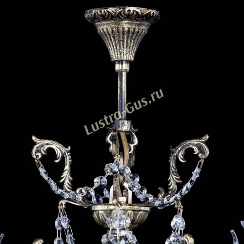Люстра бронзовая Матильда №4 Баден в Новокузнецке Гусь Хрустальный