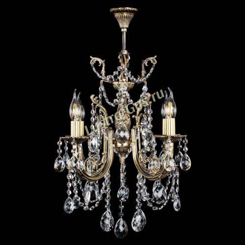 Люстра бронзовая Матильда №4 Баден в Новокузнецке Гусь Хрустальный