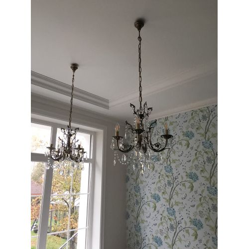 Люстра бронзовая Матильда №4 Баден в Новокузнецке Гусь Хрустальный