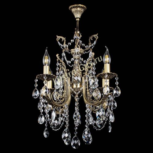 Люстра бронзовая Матильда №4 Баден в Новокузнецке Гусь Хрустальный