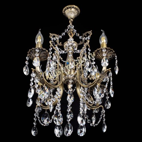 Люстра бронзовая Матильда №4 Лучик в Новокузнецке Гусь Хрустальный