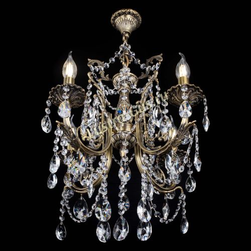 Люстра бронзовая Матильда №4 Лучик в Новокузнецке Гусь Хрустальный