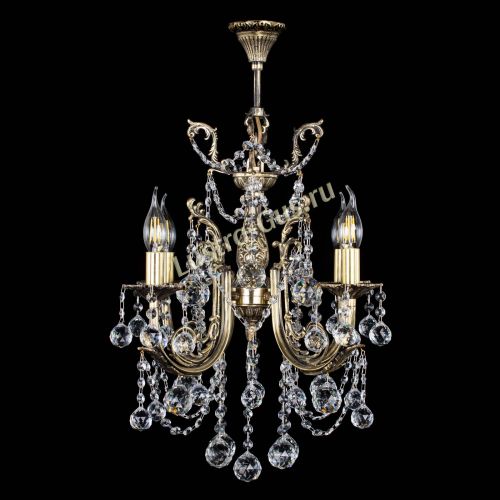 Люстра бронзовая Матильда №4 Шар в Новокузнецке Гусь Хрустальный