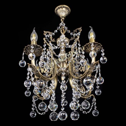 Люстра бронзовая Матильда №4 Шар в Новокузнецке Гусь Хрустальный