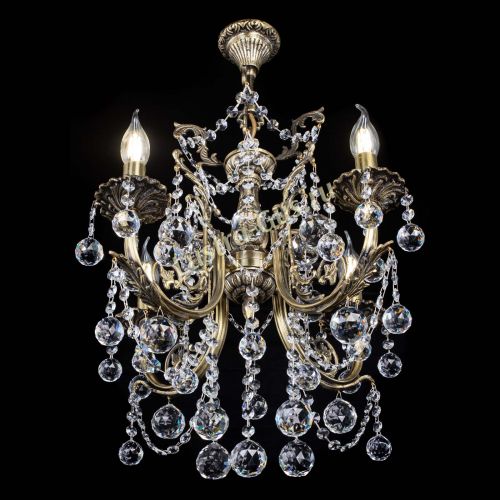 Люстра бронзовая Матильда №4 Шар в Новокузнецке Гусь Хрустальный