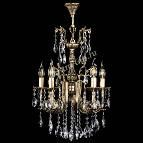 Люстра бронзовая Матильда №5/2 Журавлик в Новокузнецке Гусь Хрустальный