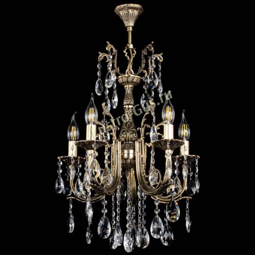 Люстра бронзовая Матильда №5/2 Журавлик в Новокузнецке Гусь Хрустальный