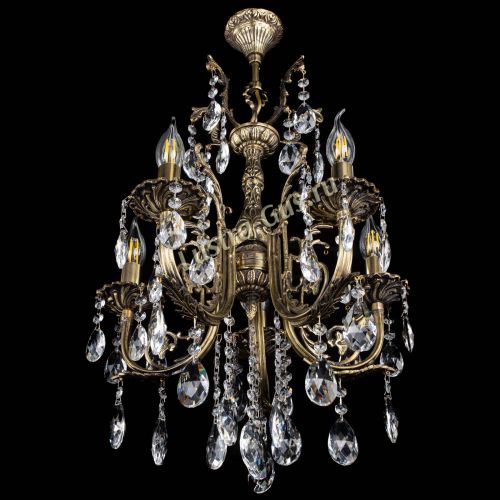 Люстра бронзовая Матильда №5/2 Журавлик в Новокузнецке Гусь Хрустальный