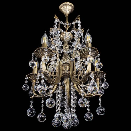 Люстра бронзовая Матильда №5/3 Шар в Новокузнецке Гусь Хрустальный