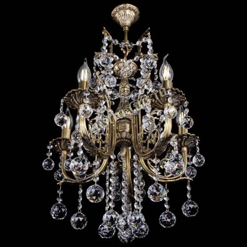 Люстра бронзовая Матильда №5/3 Шар в Новокузнецке Гусь Хрустальный