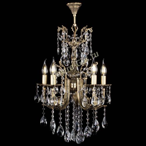 Люстра бронзовая Матильда №5/3 Журавлик в Новокузнецке Гусь Хрустальный