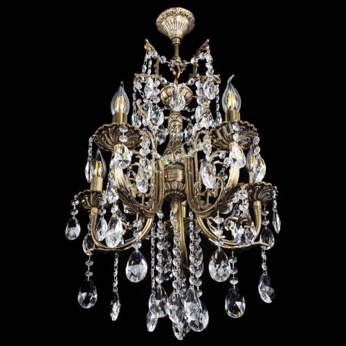 Люстра бронзовая Матильда №5/3 Журавлик в Новокузнецке Гусь Хрустальный