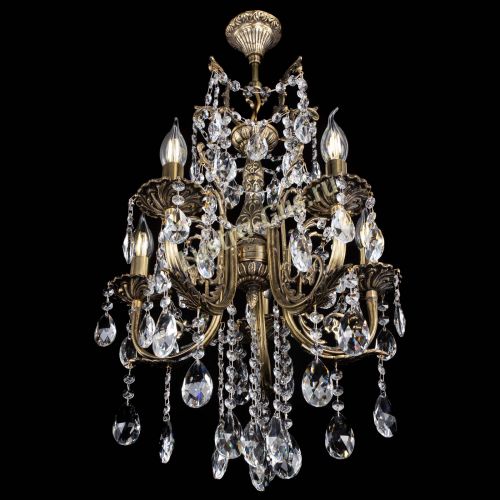 Люстра бронзовая Матильда №5/3 Журавлик в Новокузнецке Гусь Хрустальный