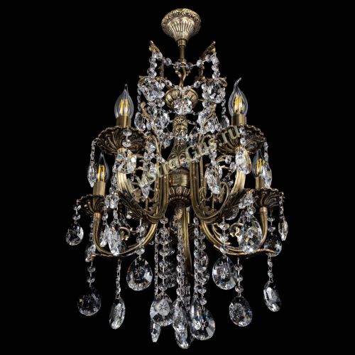 Люстра бронзовая Матильда №5/3 Звездочка в Новокузнецке Гусь Хрустальный