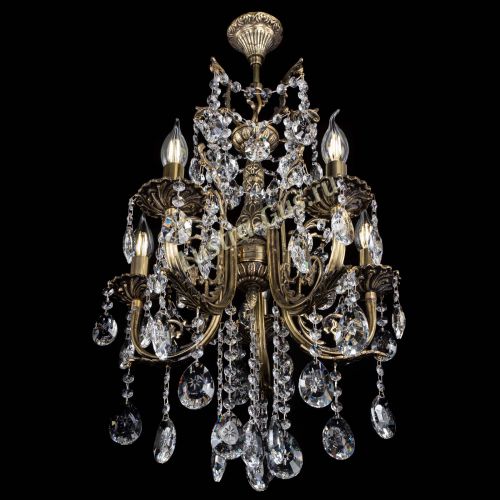 Люстра бронзовая Матильда №5/3 Звездочка в Новокузнецке Гусь Хрустальный