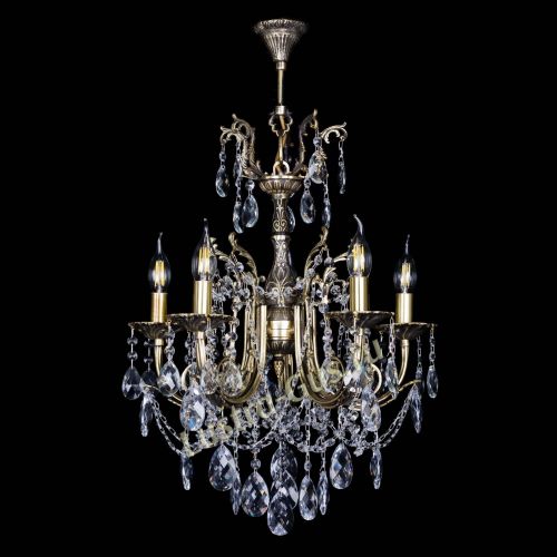 Люстра бронзовая Матильда №5 Баден в Новокузнецке Гусь Хрустальный