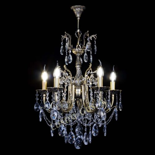 Люстра бронзовая Матильда №5 Баден в Новокузнецке Гусь Хрустальный