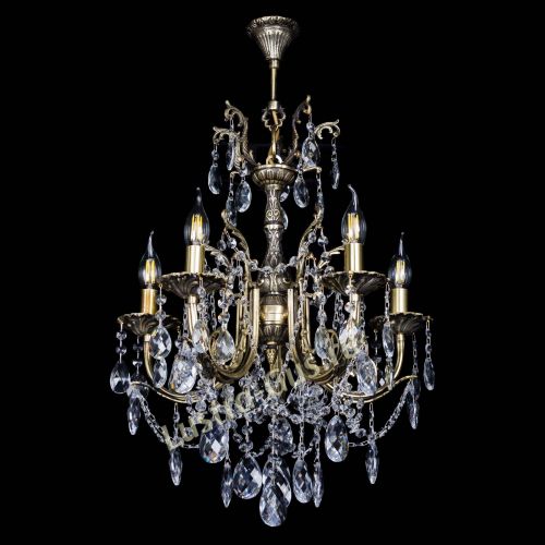 Люстра бронзовая Матильда №5 Баден в Новокузнецке Гусь Хрустальный