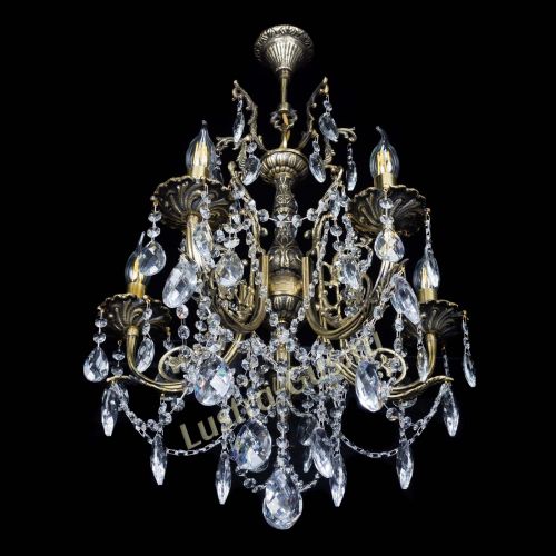 Люстра бронзовая Матильда №5 Баден в Новокузнецке Гусь Хрустальный